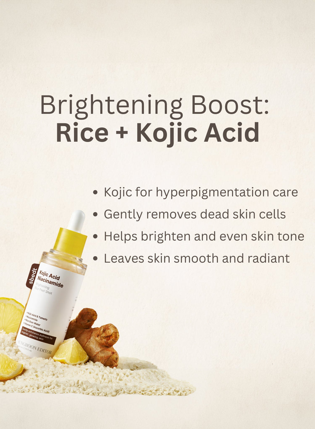 Kojic Acid Niacinamide Brightening Rice Peel Shot (80ml)