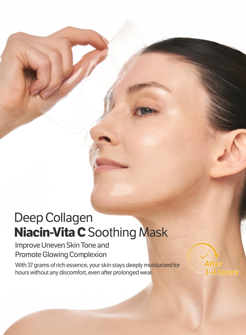 Deep Collagen Niacin Vita C Brightening Mask (37g*4ea)