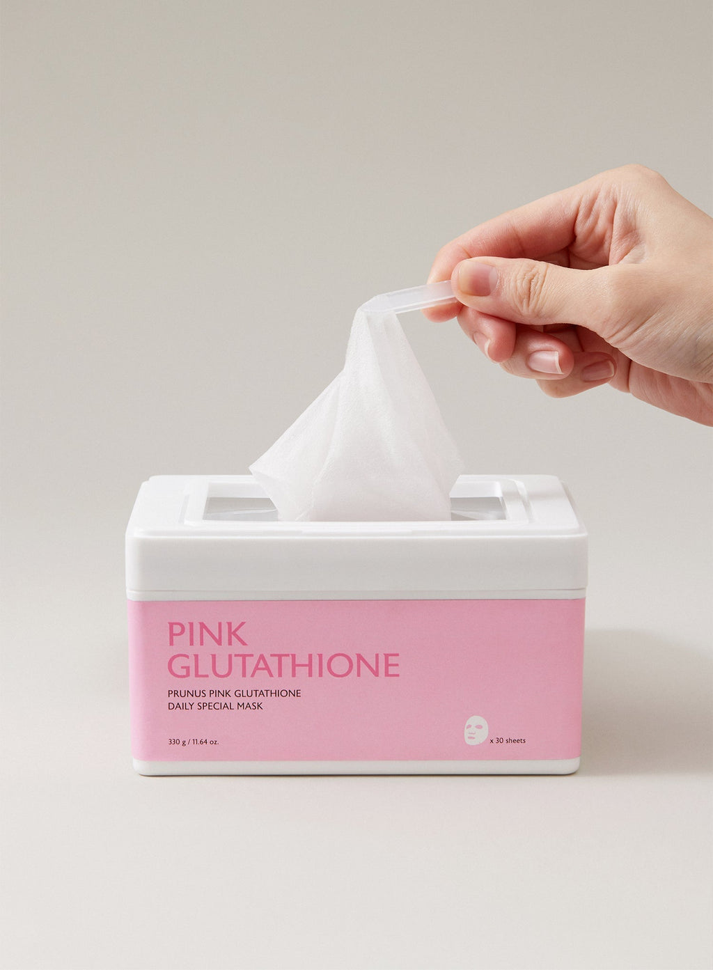 Prunus Pink Glutathione Daily Brightening Mask (30pcs)
