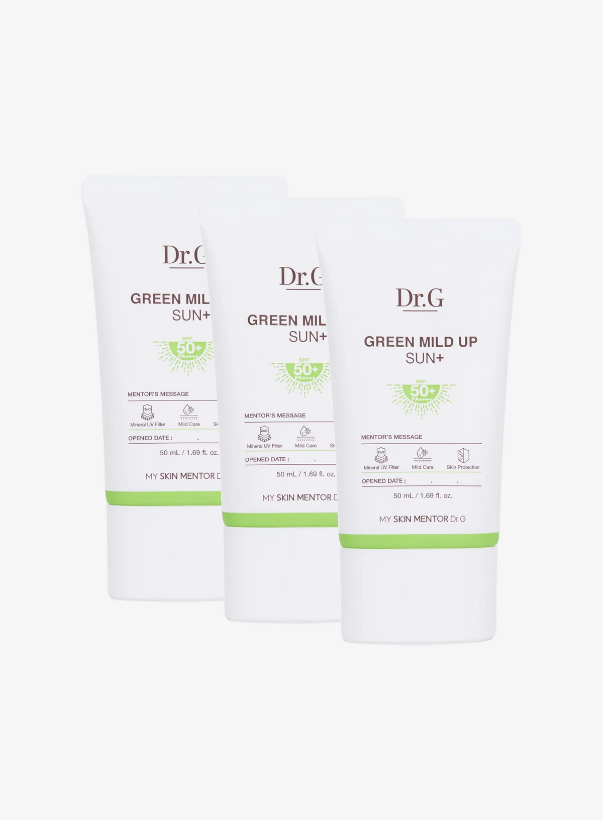 Green Mild Up Sun+ SPF50+ PA++++ Trio Set (50ml*3ea)