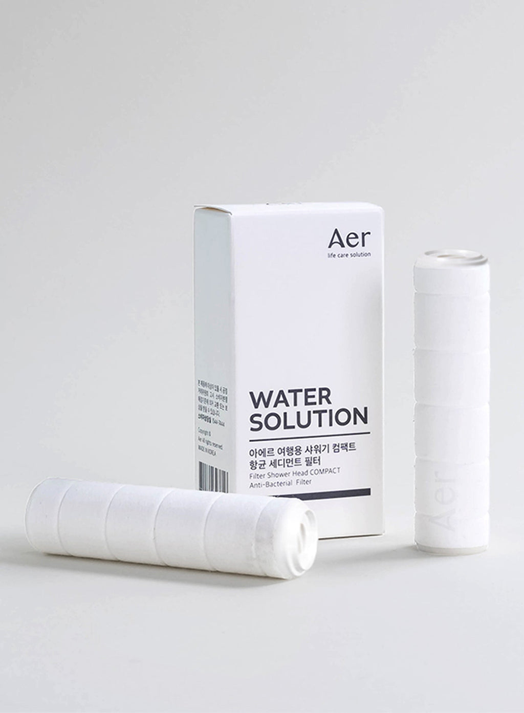 Water Solution Travel Shower Compact Refill Antibacterial Sediment Plus Filter (2pcs)