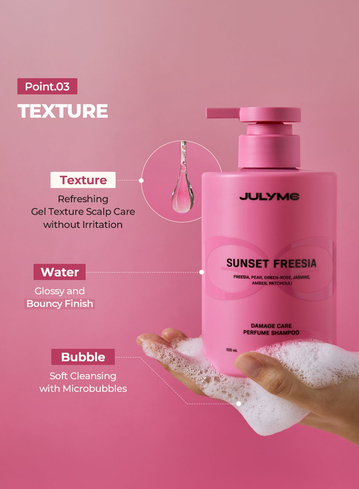 Damage Care Perfume Shampoo Full Bloom (500ml)