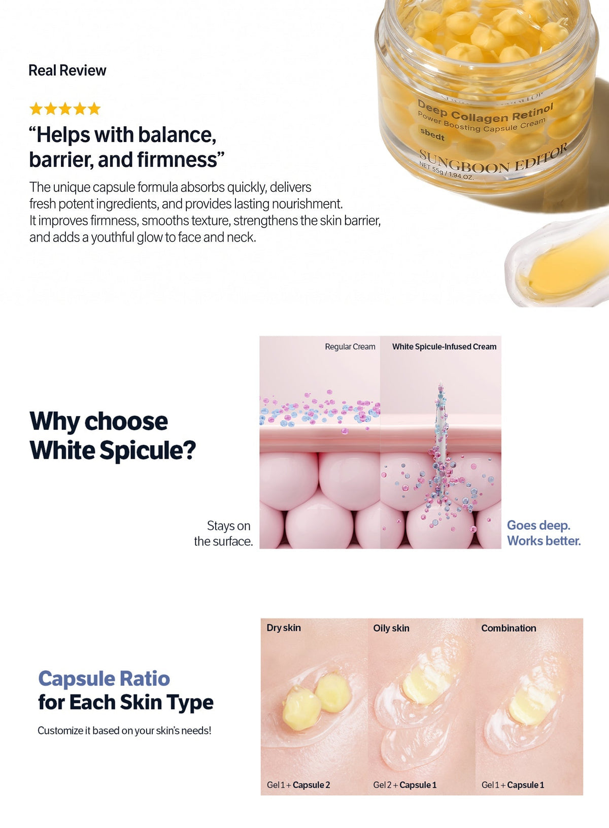 Deep Collagen Retinol Power Boosting Capsule Cream (55g)