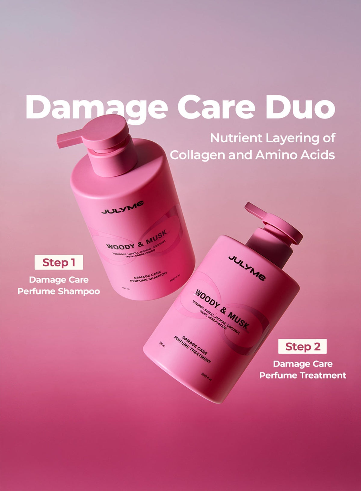 Damage Care Perfume Treatment Woody & Musk (500ml)