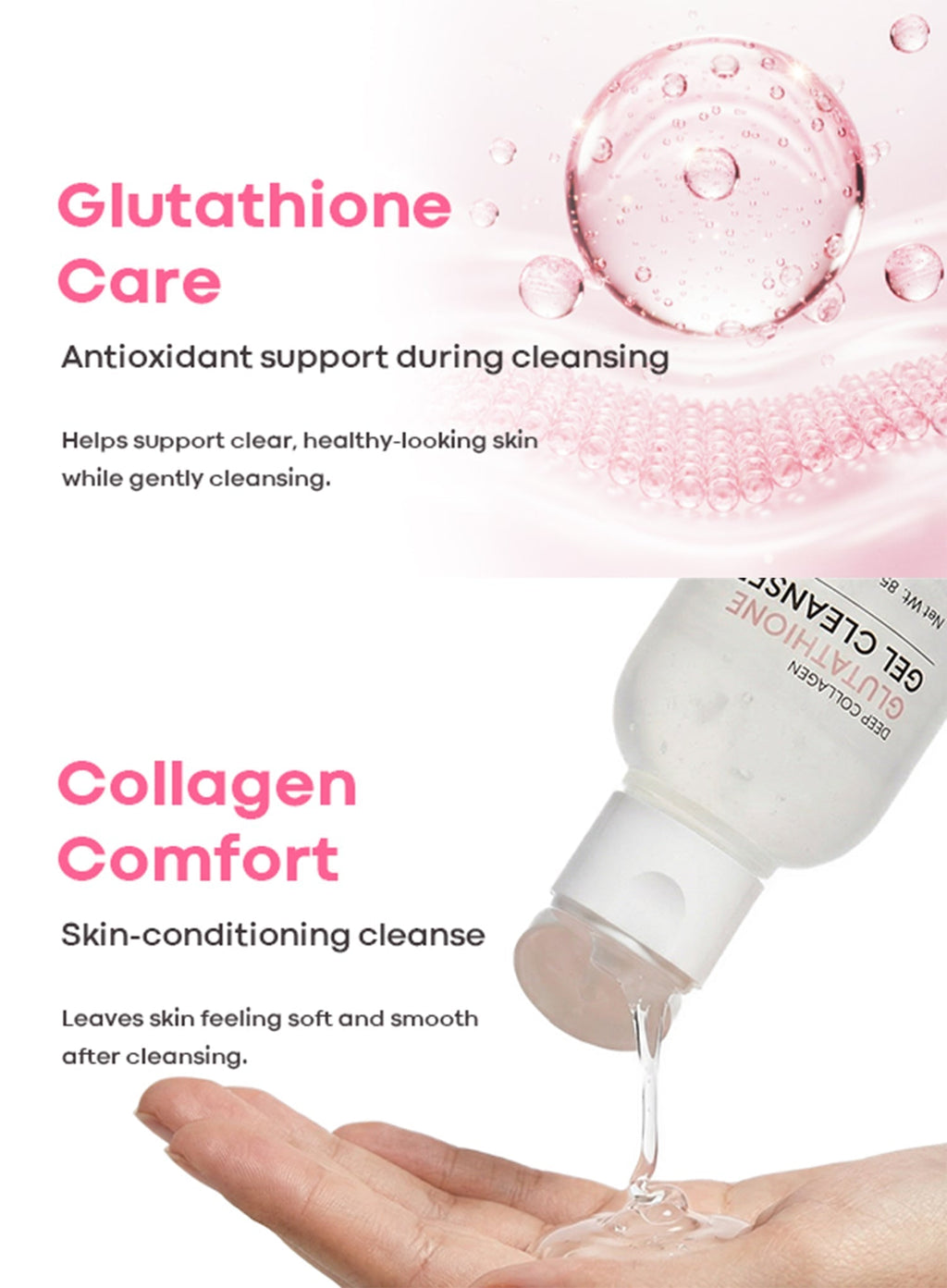 Deep Collagen Glutathione Gel Cleanser (85ml)