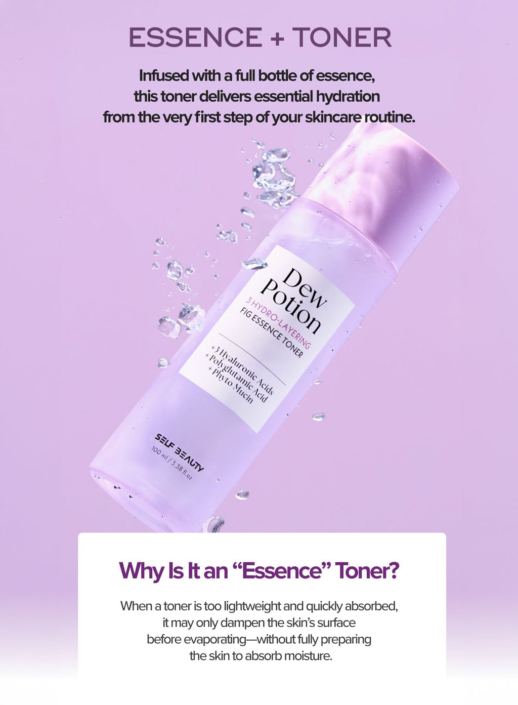 Dew Potion 3-Layering Fig Essence Toner (100ml)