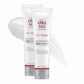 EltaMD UV Sheer Face and Body Sunscreen SPF 50+,Oil Free,No White Cast Sunscreen for Face and Body,Zinc Oxide Formula,3.0 oz Tube,(Pack of 2)