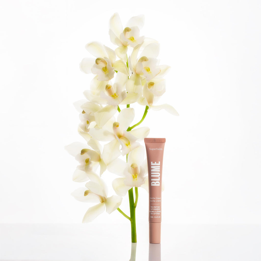 Blume Superbalm + Milky Fade Bundle - Lip Moisturizer with Shea Butter and Squalane to Heal Dry, Cracked Lips and Skin-Restoring Dark Spot Serum for Improved Texture & Brightness - 2 Count