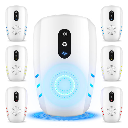 2026 Upgraded Ultrasonic Indoor Pest Repeller, 3-Mode Mouse Traps, 6 Pack