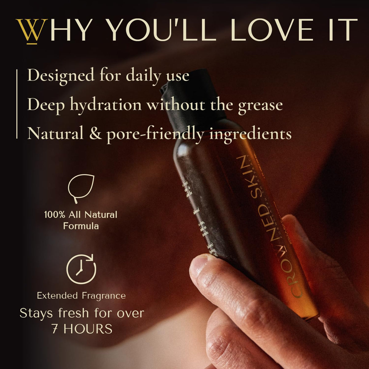Crowned Skin Body Butter & Body Oil, King Essentials, Warm & Alluring