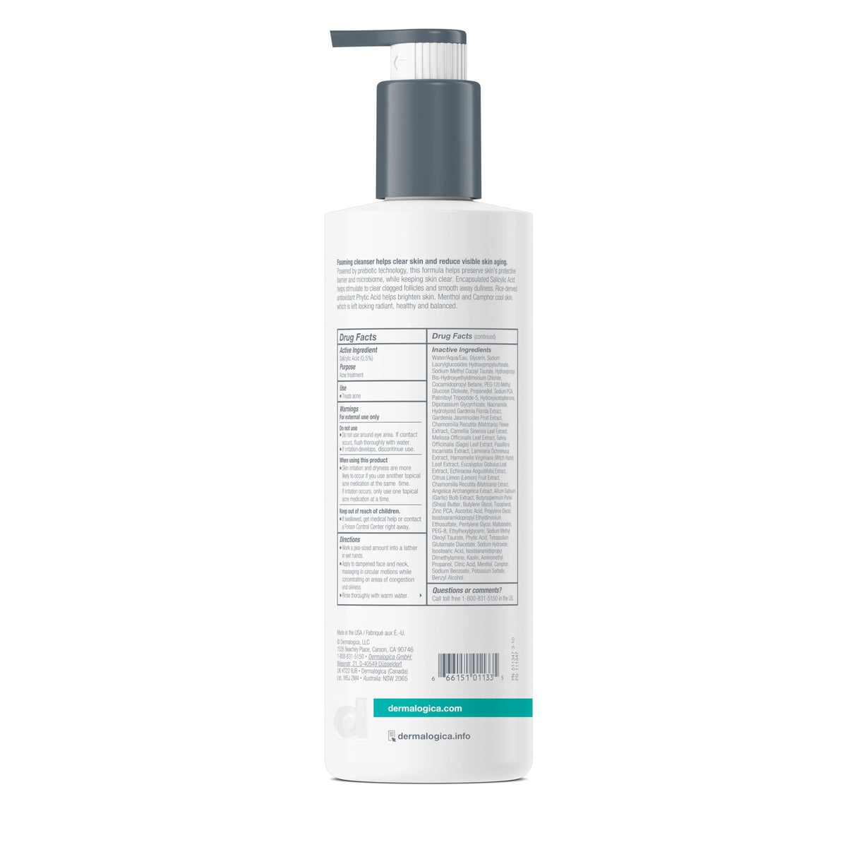 Dermalogica Clearing Skin Wash, Salicylic Acid Acne Face Wash