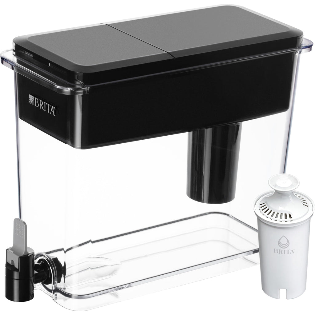 Brita X-Large 27 Cup Water Dispenser, Includes 1 Filter, Black