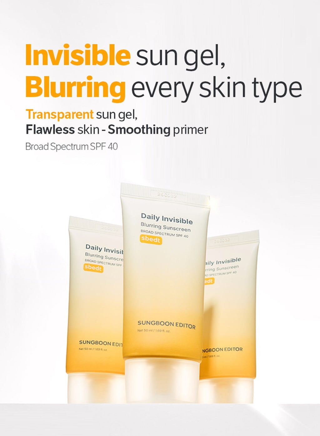 Daily Invisible Blurring Sunscreen (SPF40) Duo Set (50ml*2ea)