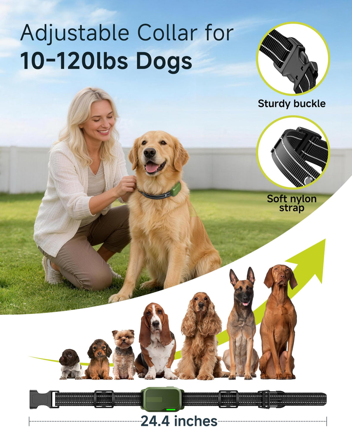 Dog Shock Collar - 4500FT Dog Training Collar with Remote for Dogs 10-120lb