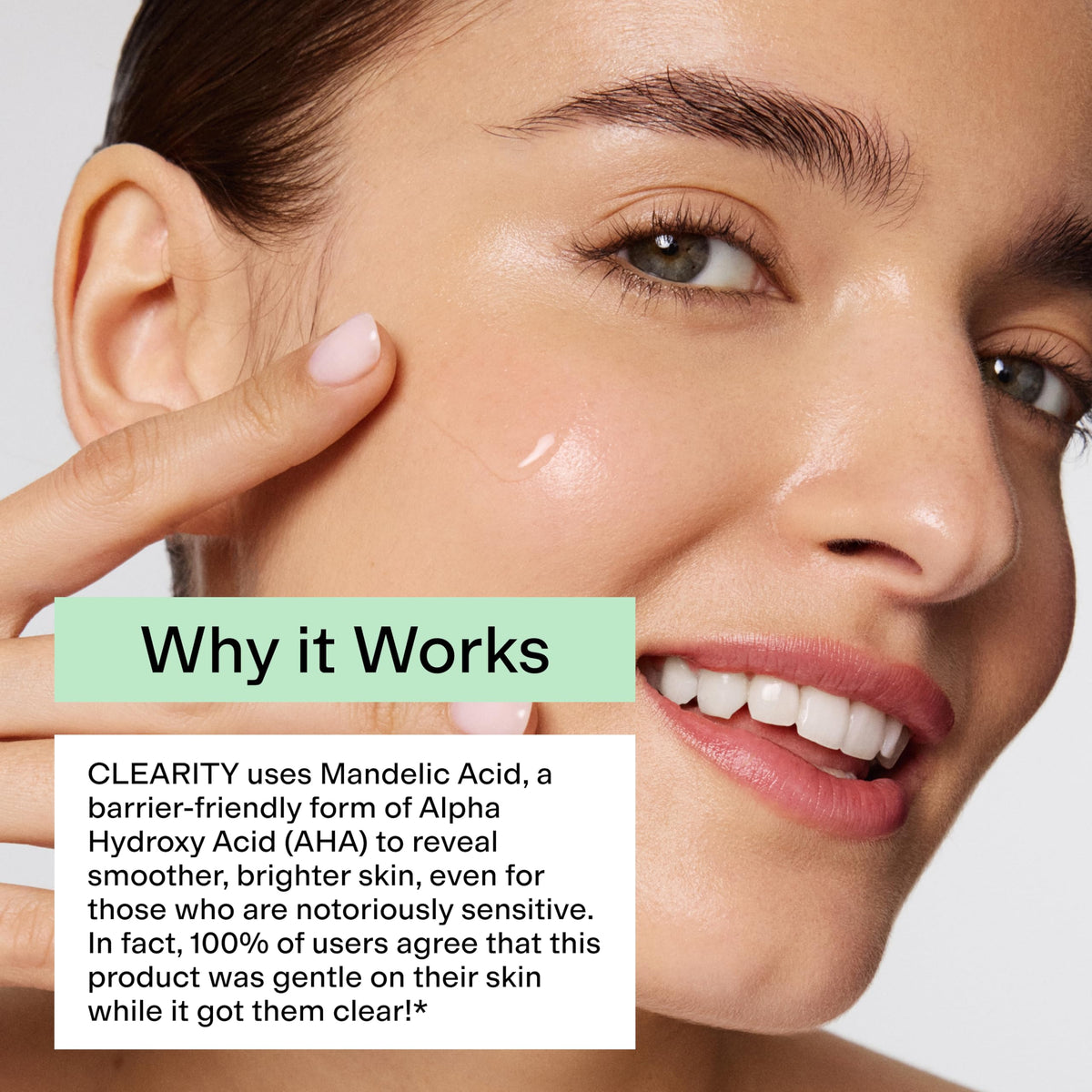 CLEARSTEM - CLEARITY The Blackhead Dissolver Mandelic Acid Serum - Vitamin C, Turmeric, Collagen Boost - All Skin Types - Facial Skin Care Products - Gluten Free, Cruelty Free - 1.35 Fl Oz / 40ml