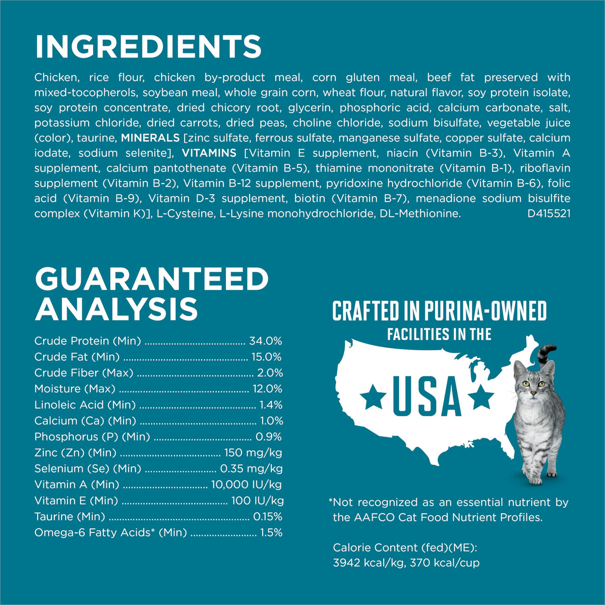 Purina ONE Digestive, Natural Dry Cat Food, Tender Selects, Salmon, 22 lb