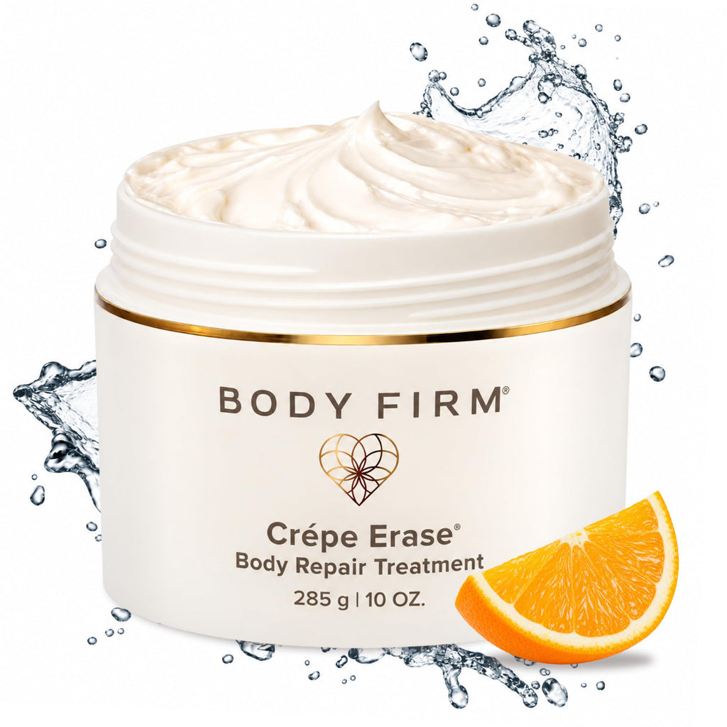 BODY FIRM Crepe Erase Body Repair Treatment, Anti-Aging Wrinkle Cream, Support Skins Natural Elastin & Collagen Production - 10oz