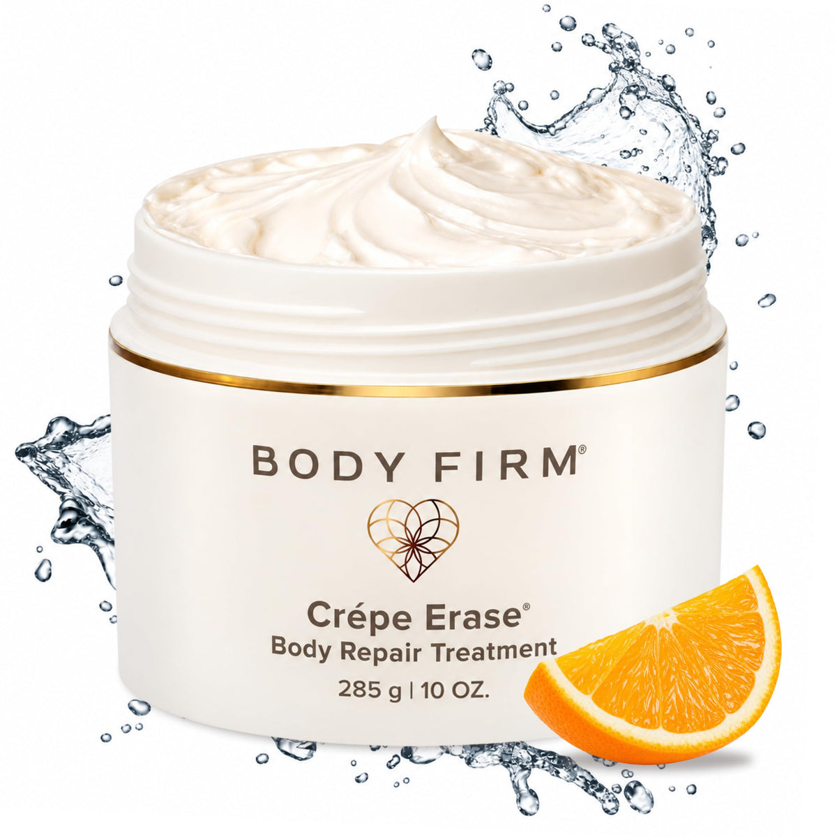 BODY FIRM Crepe Erase Body Repair Treatment, Anti-Aging Wrinkle Cream, Support Skins Natural Elastin & Collagen Production - 10oz