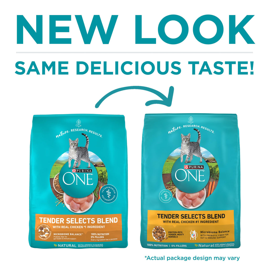Purina ONE Digestive, Natural Dry Cat Food, Tender Selects, Salmon, 22 lb
