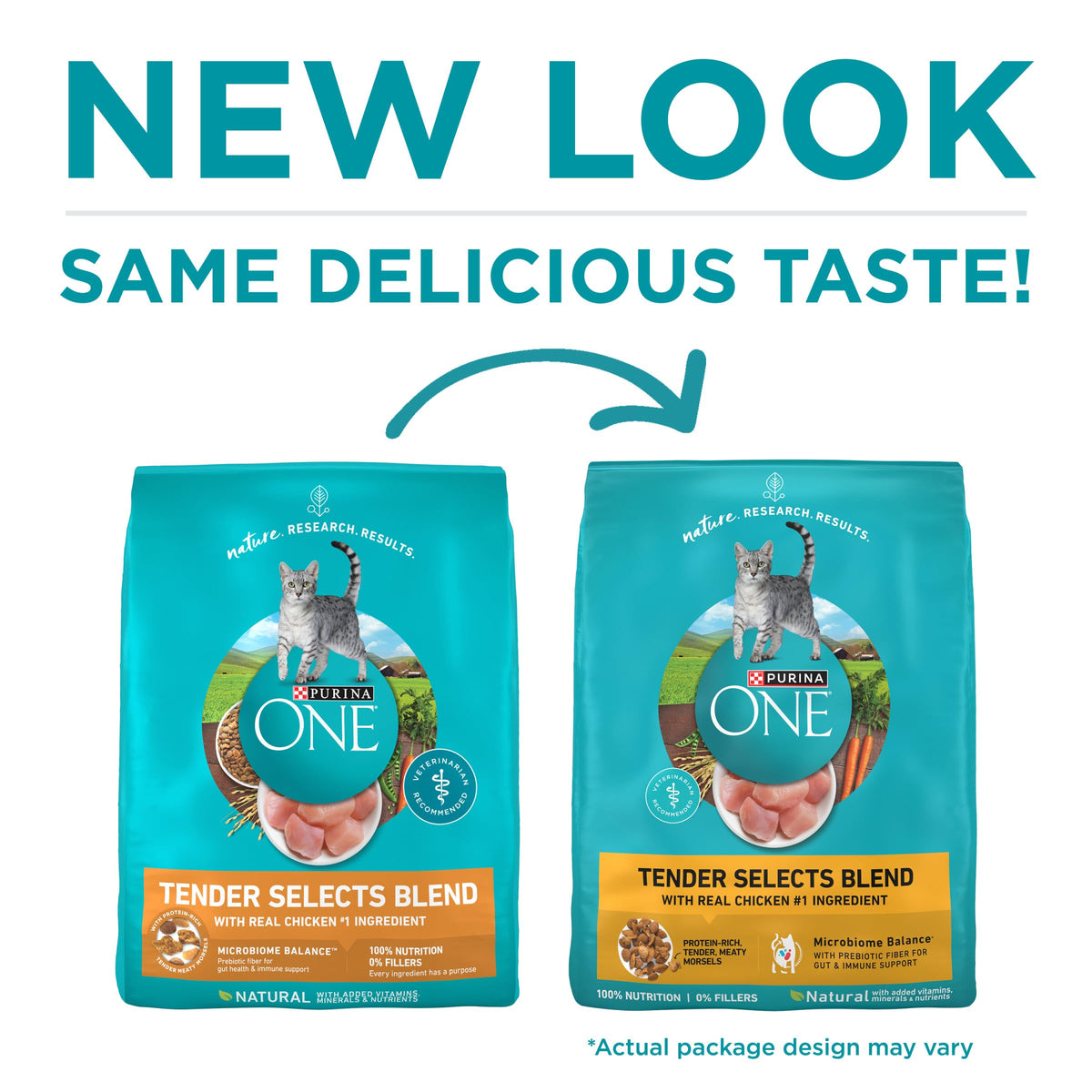 Purina ONE Digestive, Natural Dry Cat Food, Tender Selects, Salmon, 22 lb