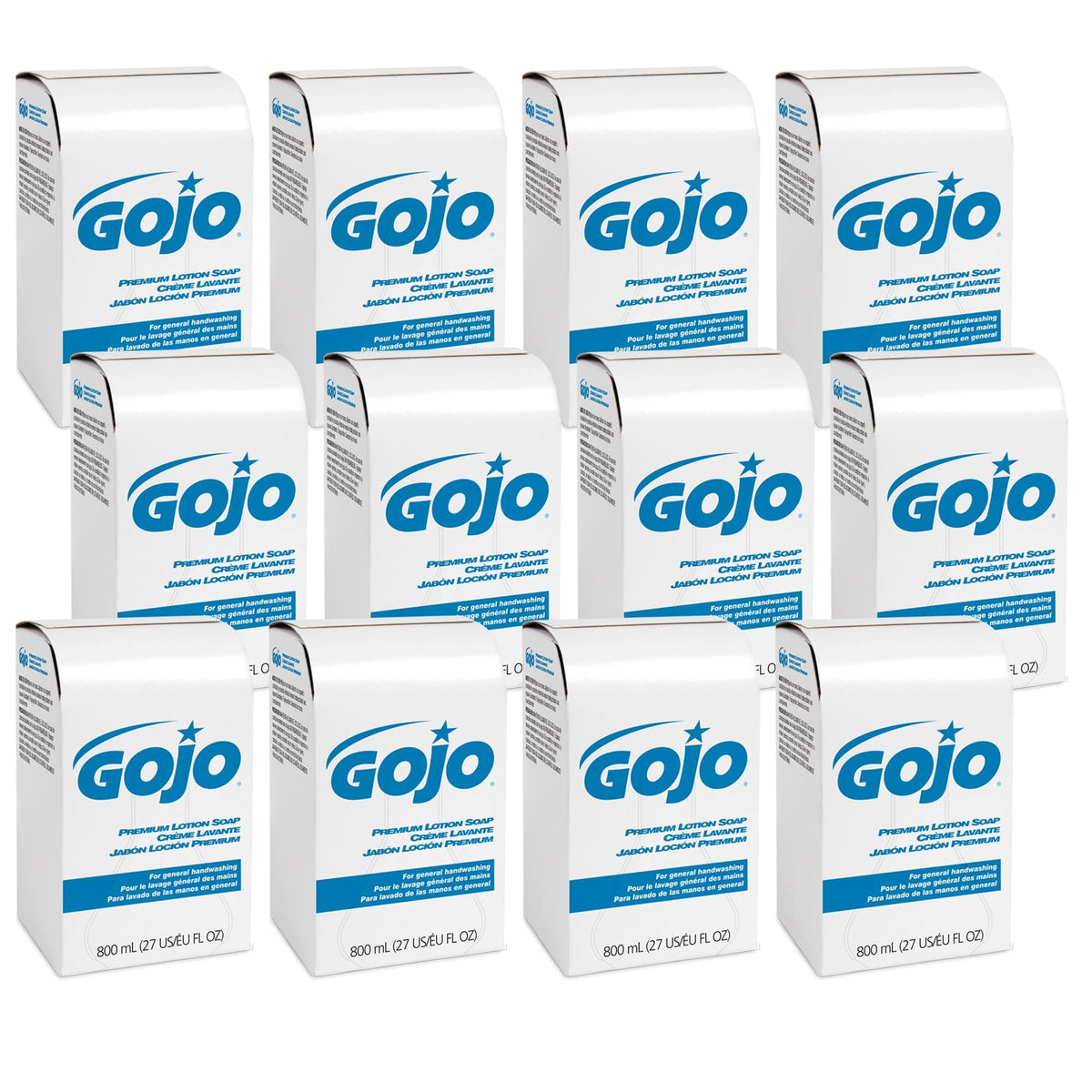 GOJO 800 Series Lotion Soap Refill, 12ct x 800 mL - 9106-12