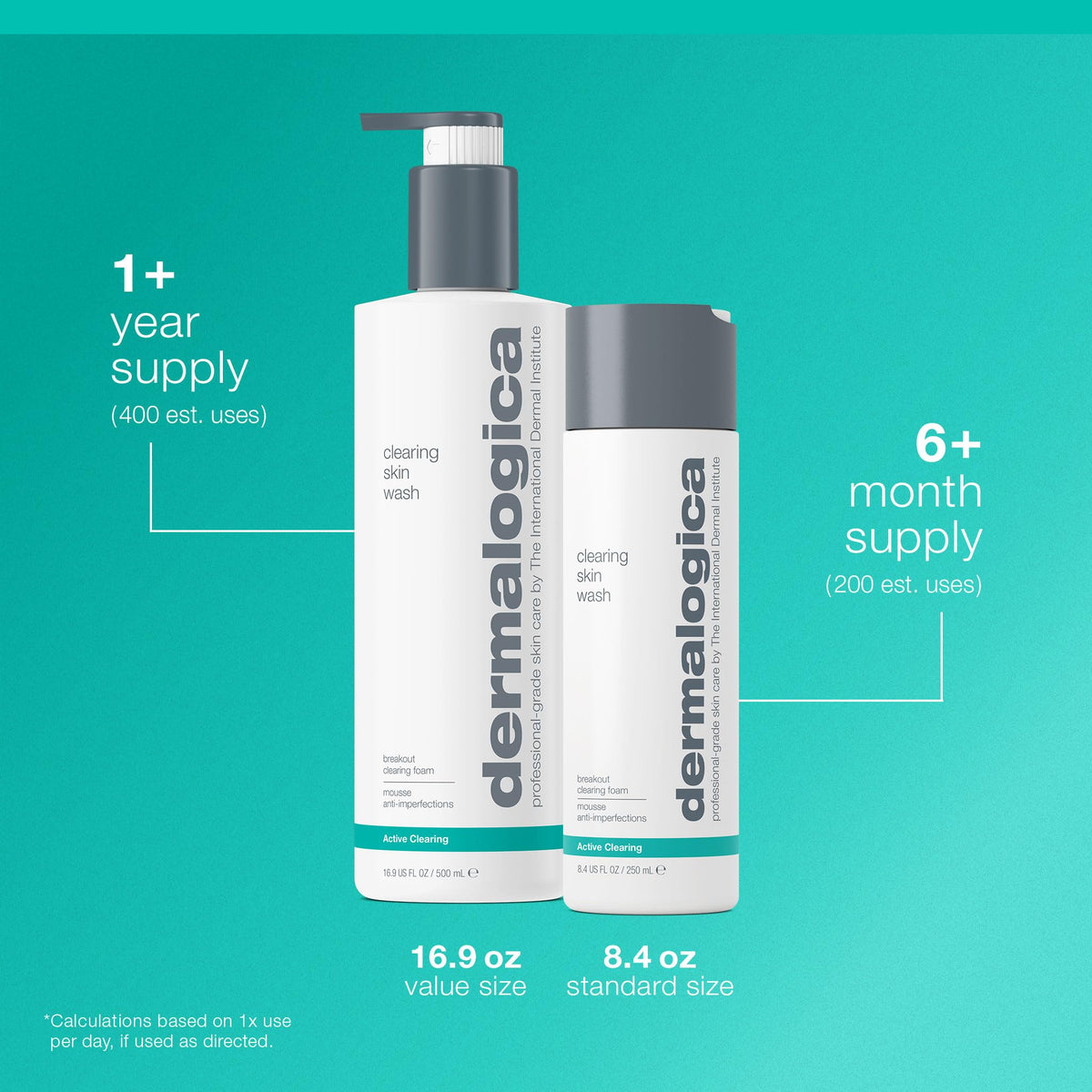 Dermalogica Clearing Skin Wash, Salicylic Acid Acne Face Wash