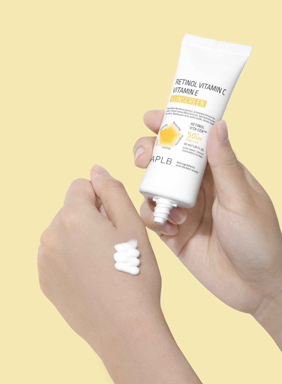 Retinol Vitamin C Vitamin E Sunscreen (SPF50+ PA++++) Duo Set (40ml*2ea)