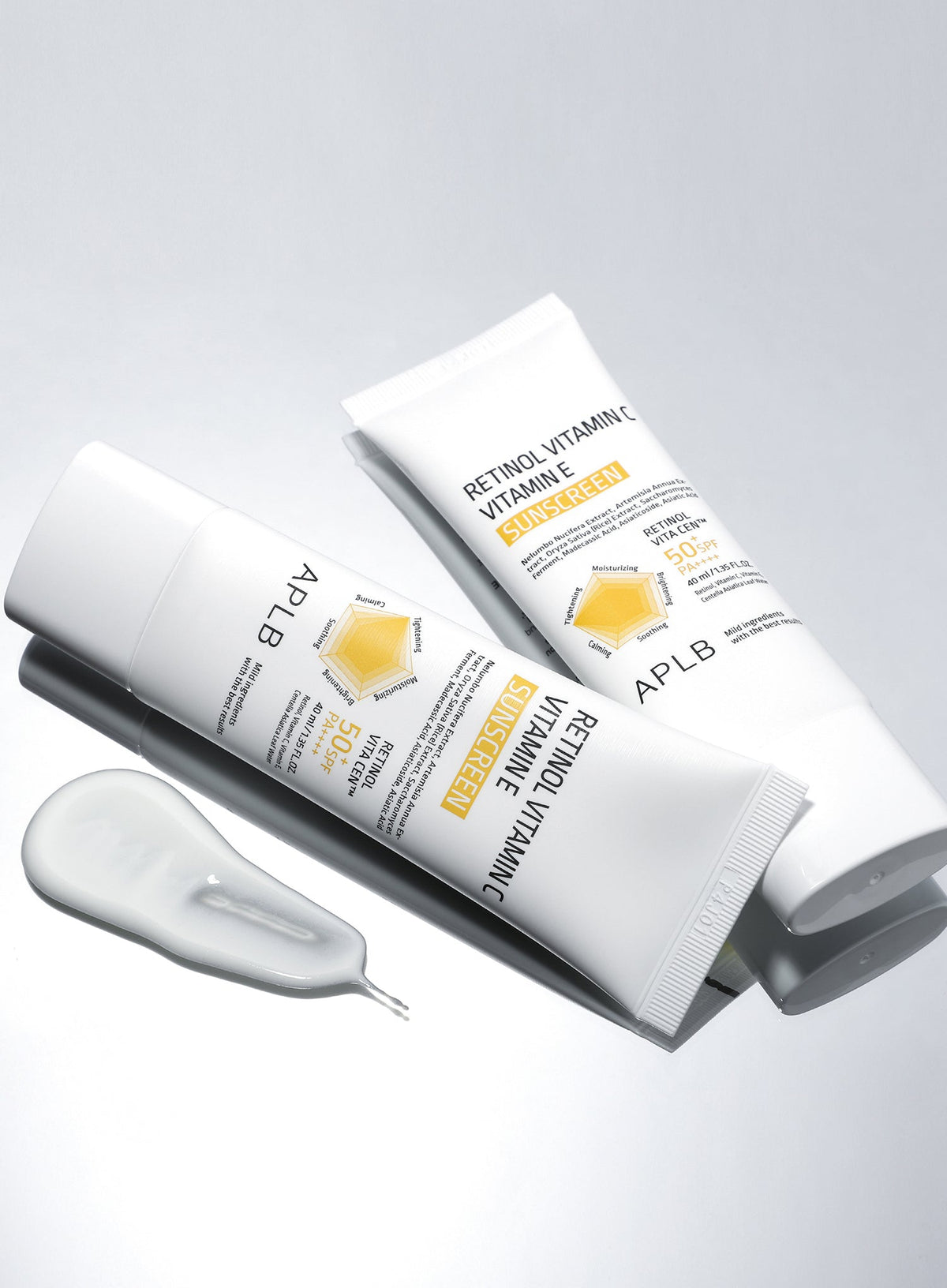 Retinol Vitamin C Vitamin E Sunscreen (SPF50+ PA++++) Duo Set (40ml*2ea)