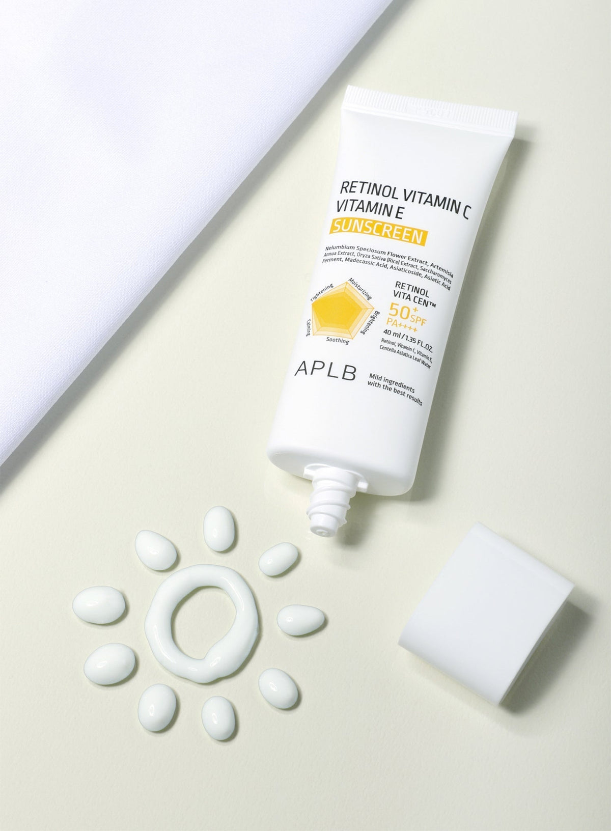 Retinol Vitamin C Vitamin E Sunscreen (SPF50+ PA++++) Duo Set (40ml*2ea)