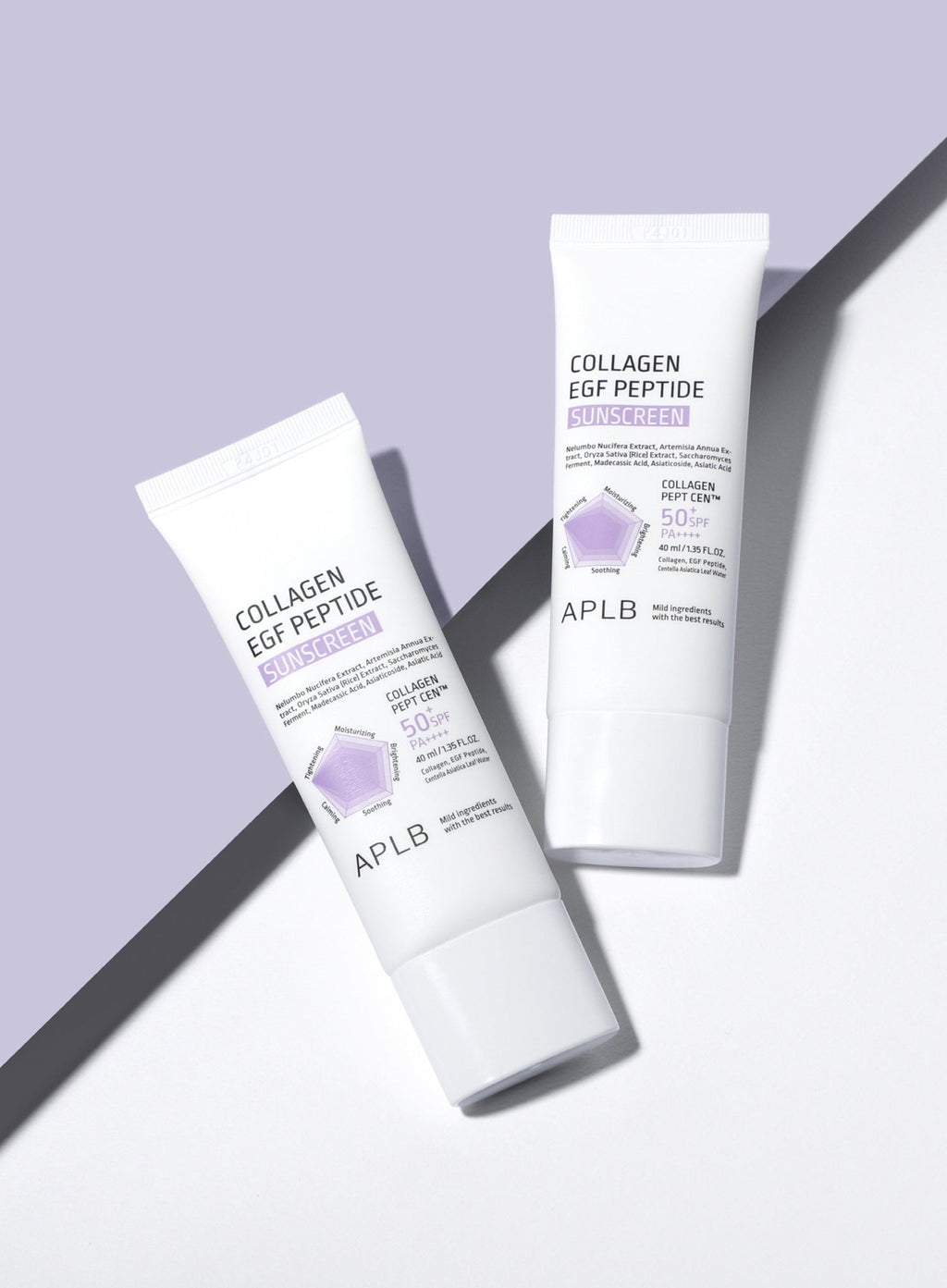 Collagen Egf Peptide Sunscreen SPF50+ PA++++ Duo Set (40ml*2ea)