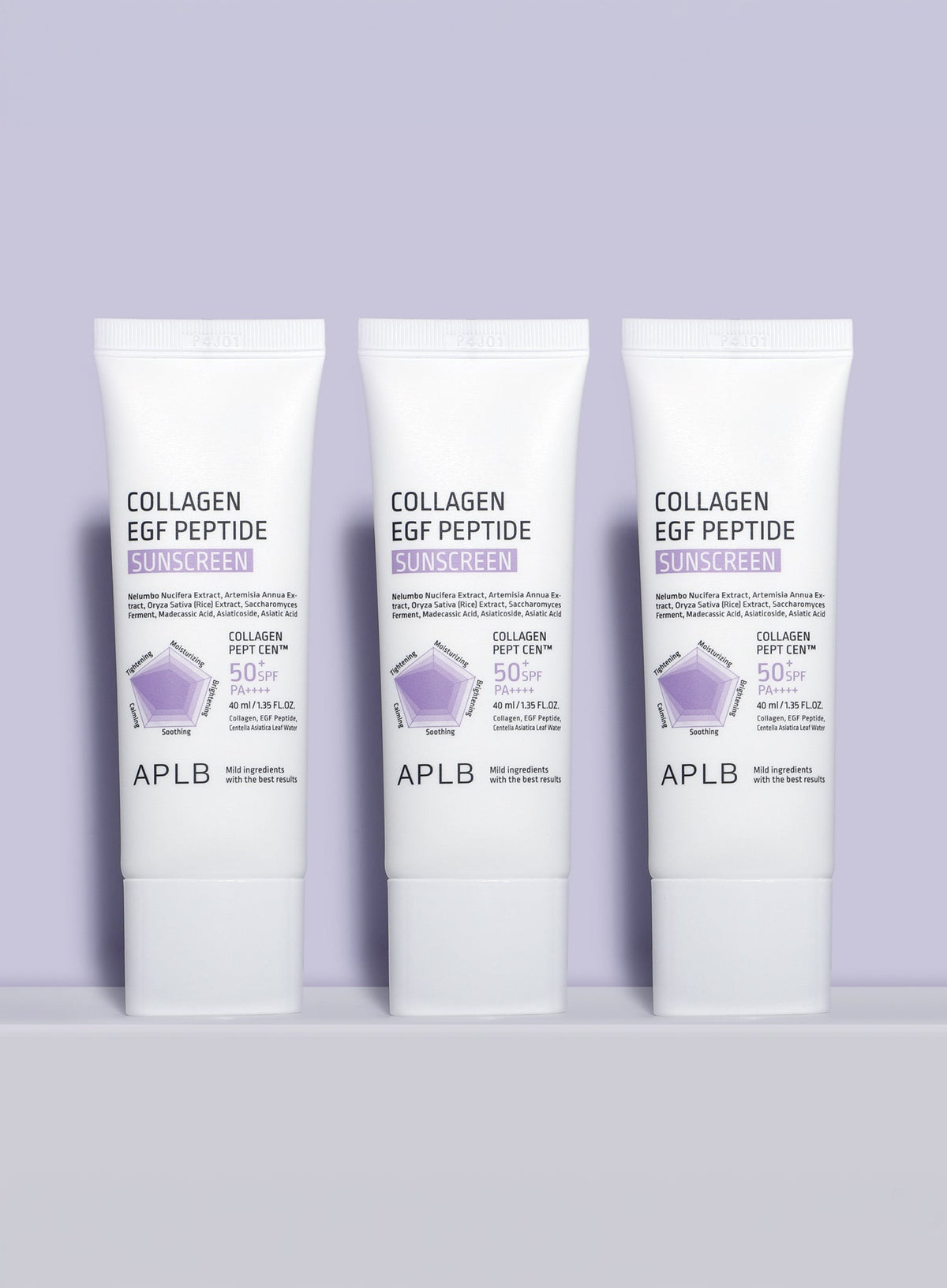 Collagen Egf Peptide Sunscreen SPF50+ PA++++ Duo Set (40ml*2ea)