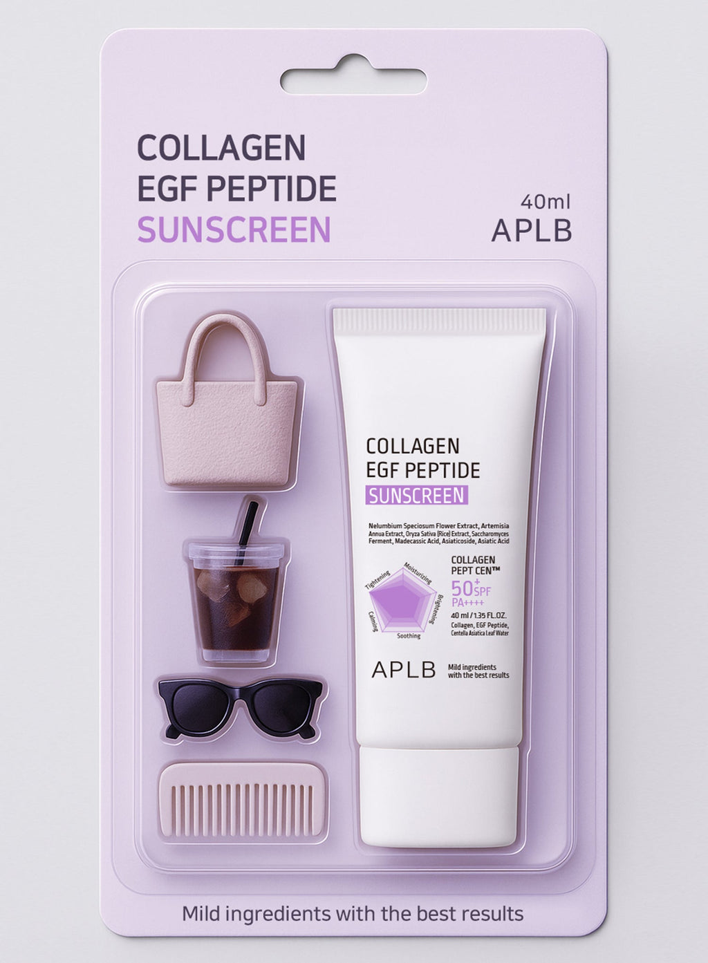 Collagen Egf Peptide Sunscreen SPF50+ PA++++ Duo Set (40ml*2ea)