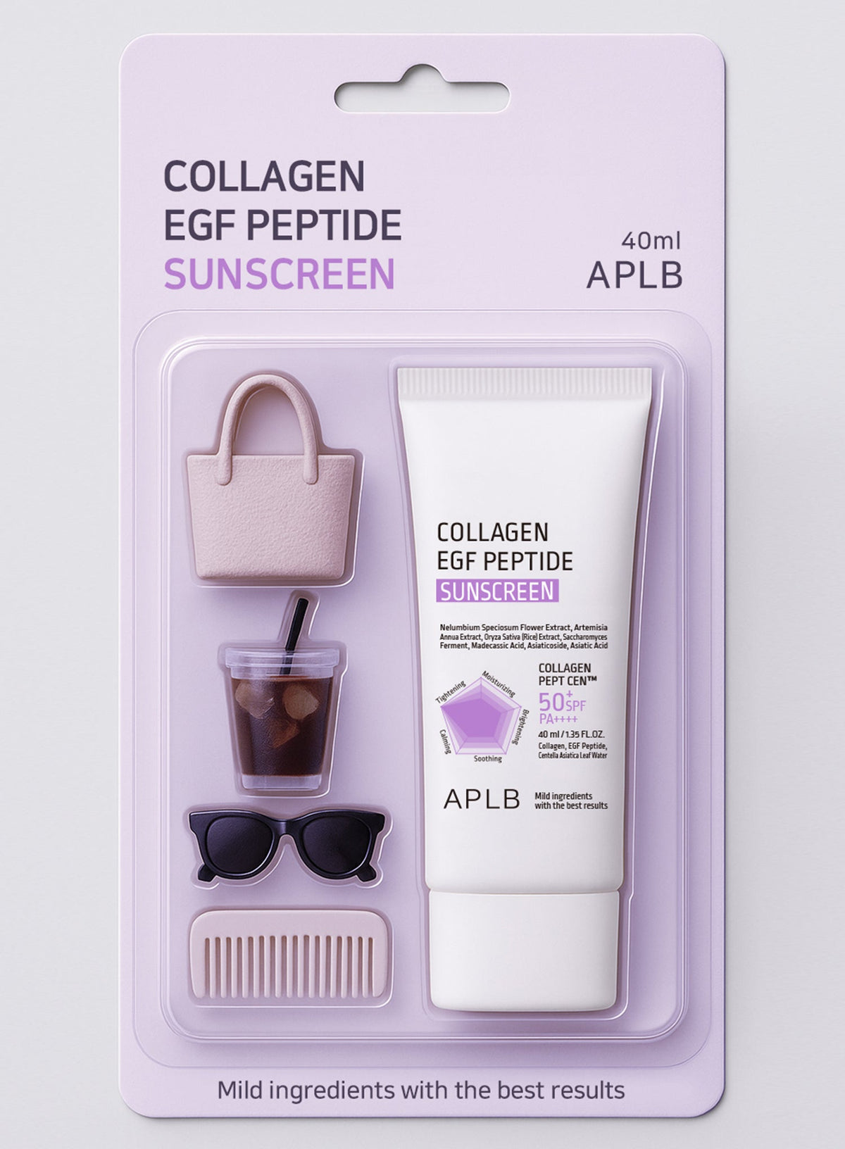 Collagen Egf Peptide Sunscreen SPF50+ PA++++ Duo Set (40ml*2ea)