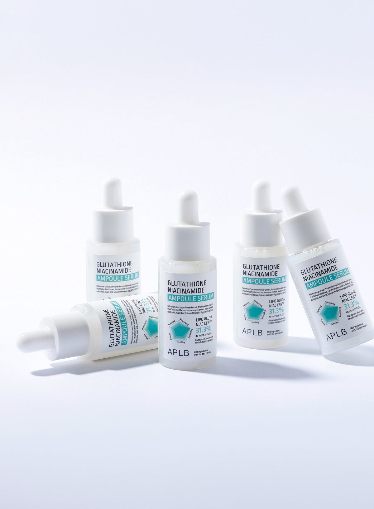 Glutathione Niacinamide Ampoule Serum Trio Set (40ml*3ea)