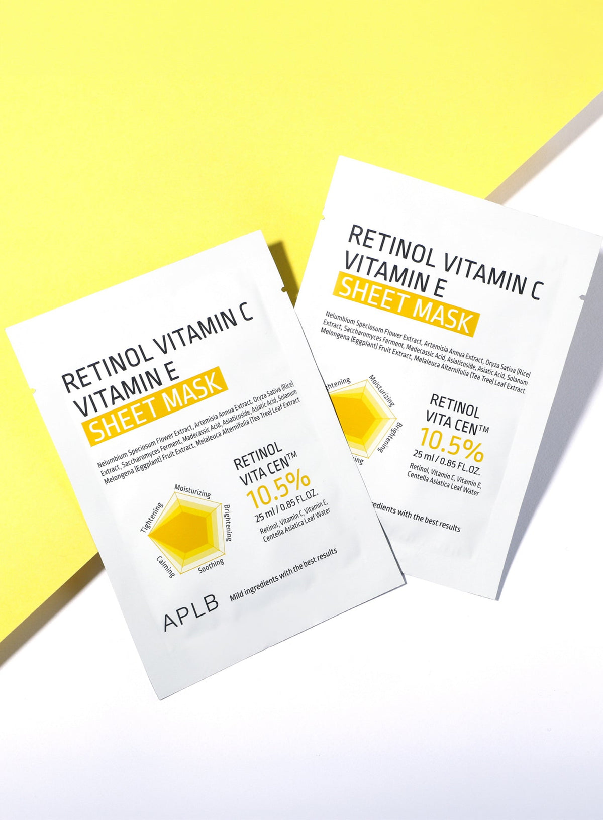 Retinol Vitamin C Vitamin E Sheet Mask Set (25ml * 10ea)