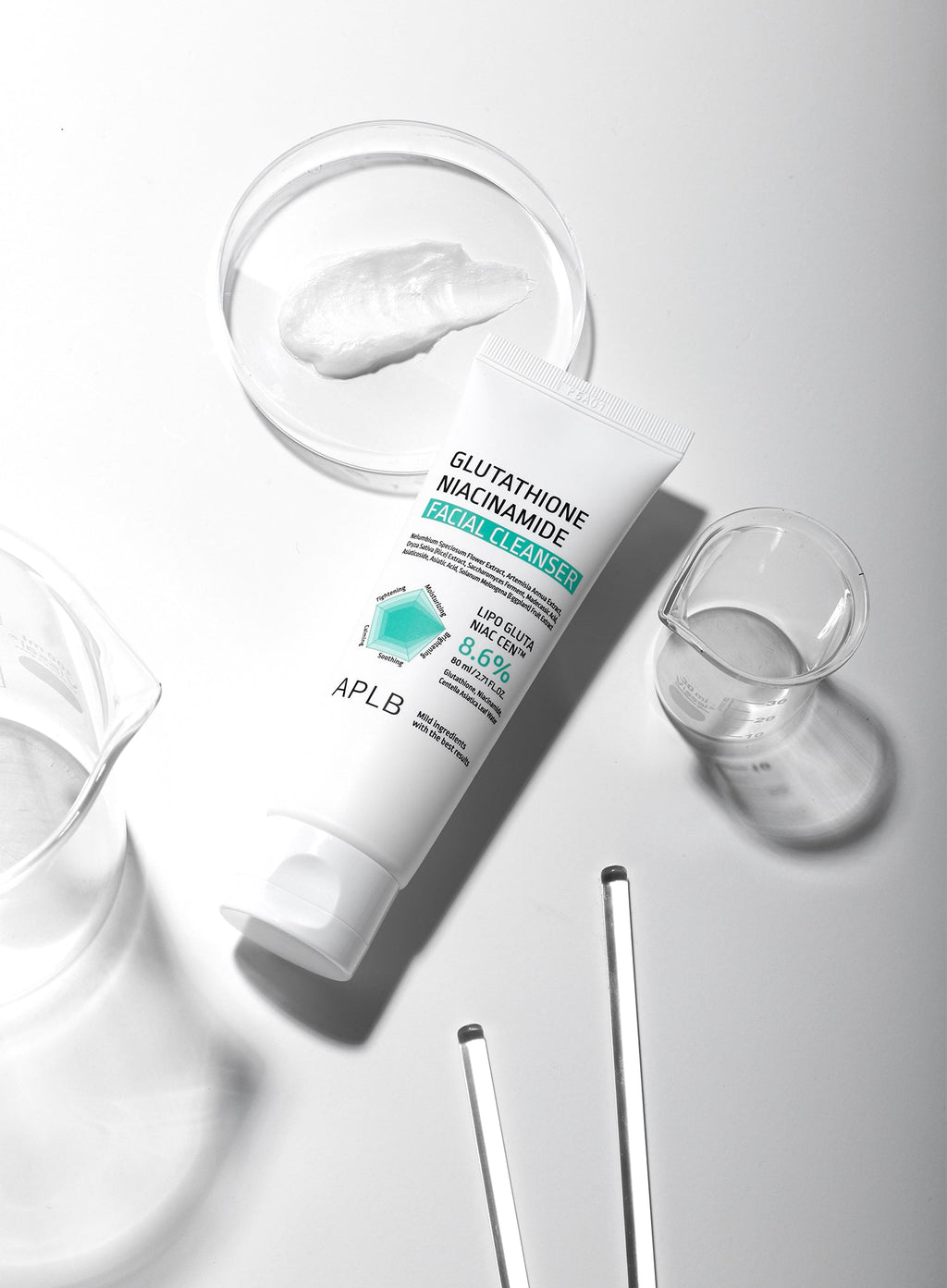 Glutathione Niacinamide Facial Cleanser Duo Set (80ml*2ea)