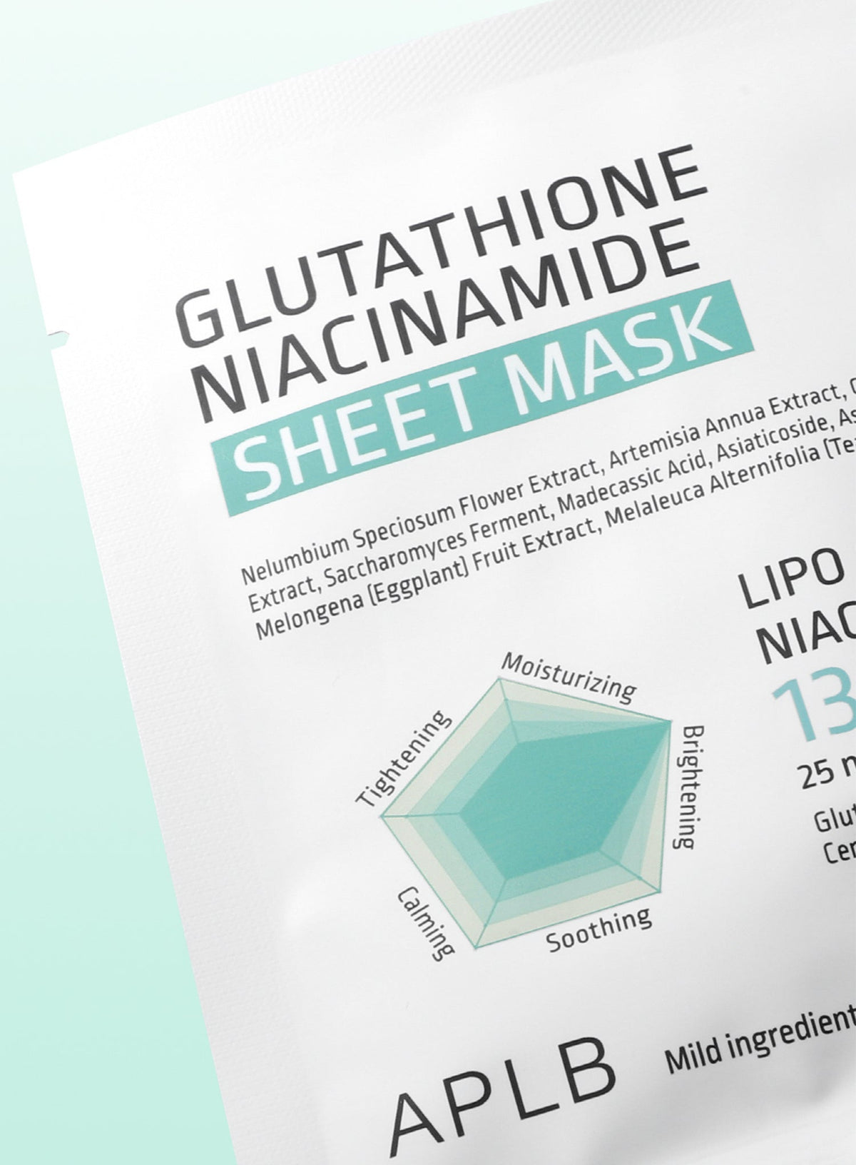 Glutathione Niacinamide Sheet Mask (25ml x 10ea)