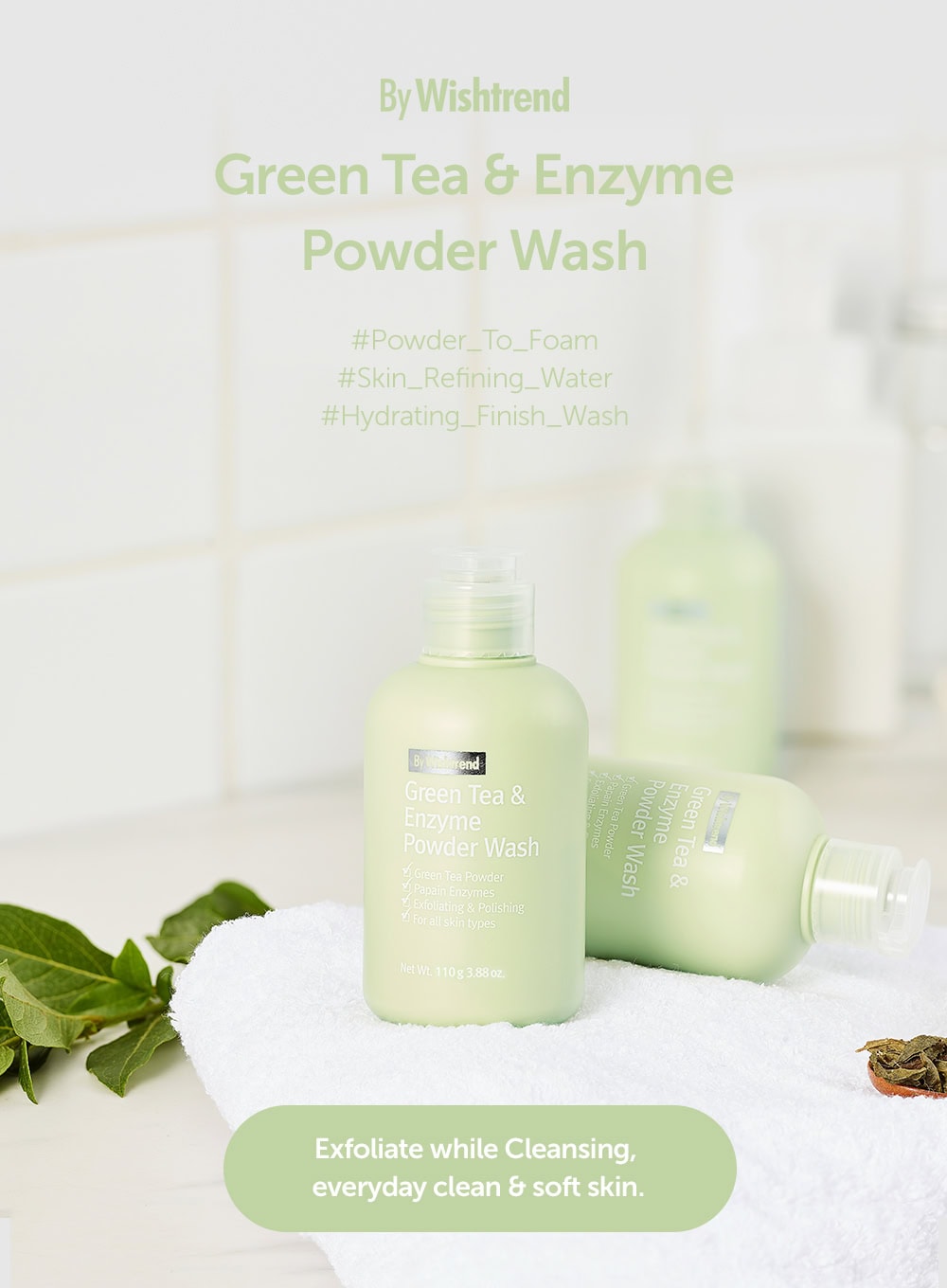 Green Tea & Enzyme Powder Wash Duo Set (110g*2ea)