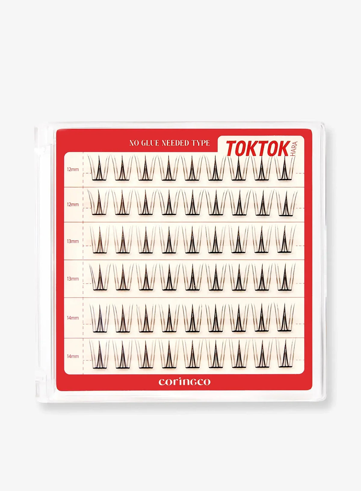TOKTOKHARA No Glue Eyelash - Long (36pcs-54pcs)