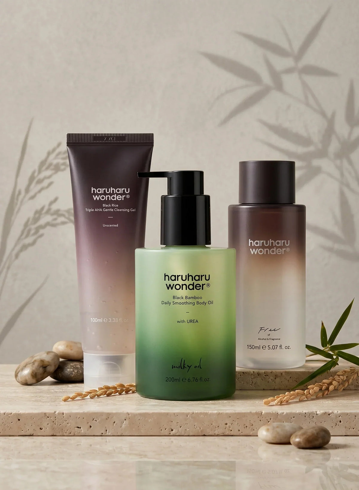 Black Bamboo Daily Soothing Body Oil Duo Set (200ml*2ea)