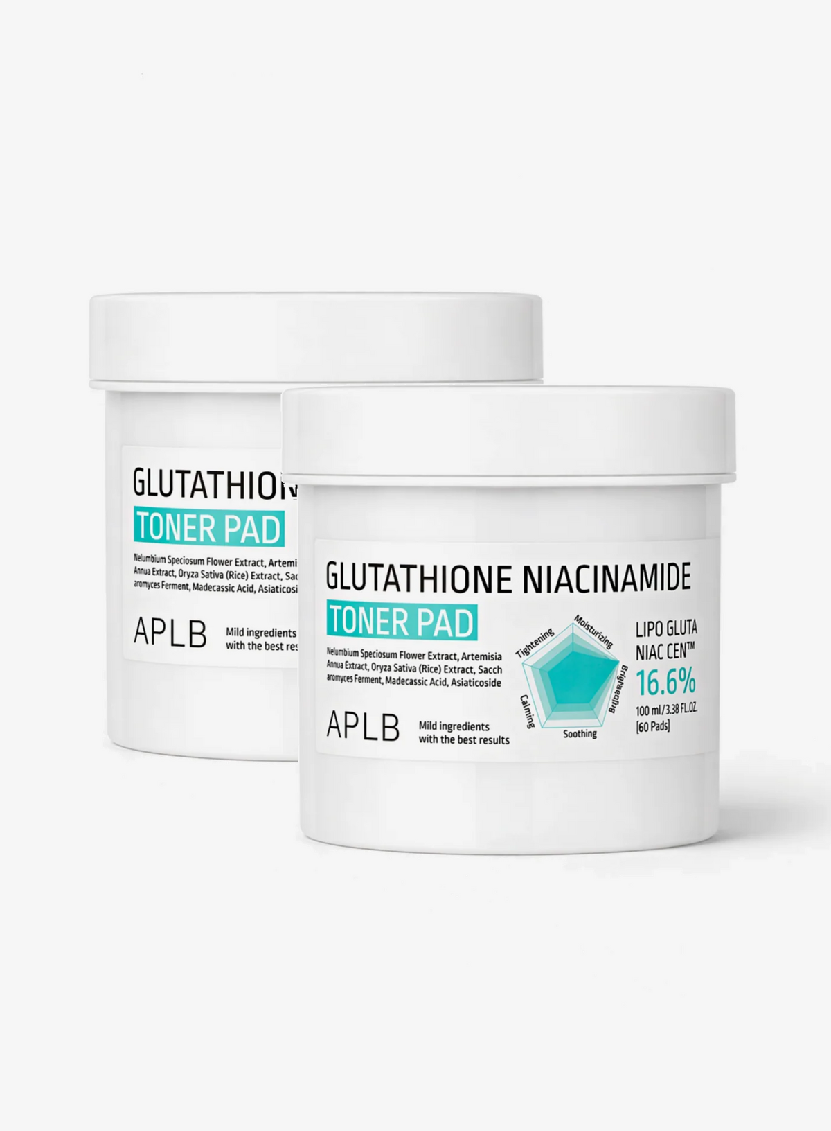 Glutathione Niacinamide Toner Pad Duo Set (60ea*2ea)