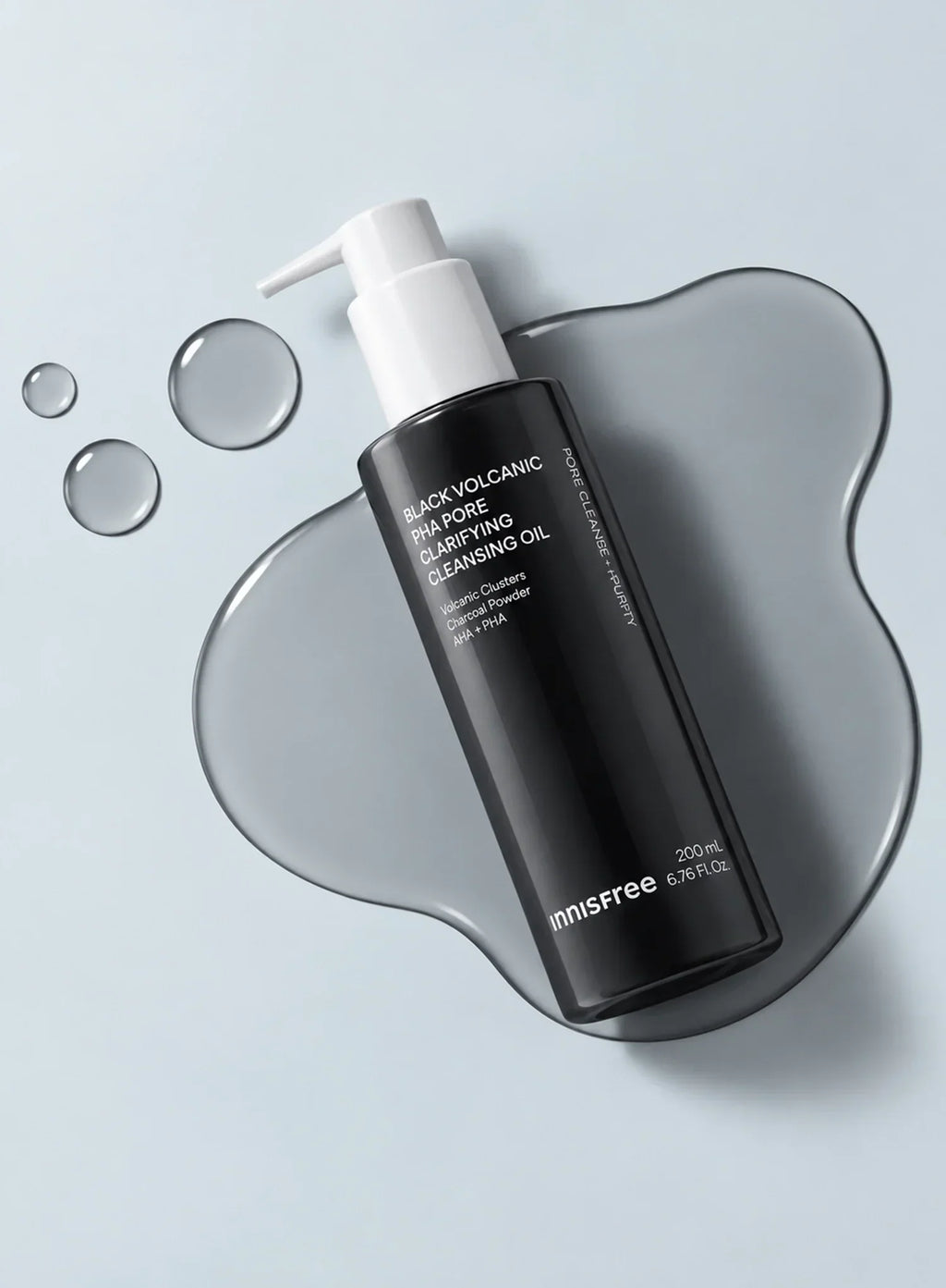 Black Volcanic PHA Pore Clarifying Cleansing Oil (200ml)