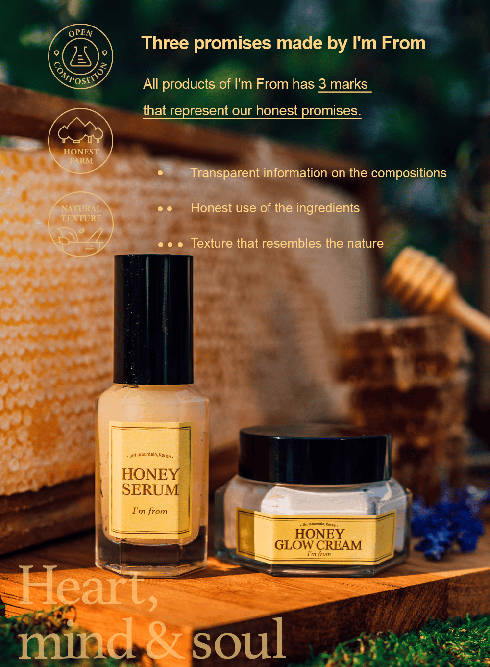 Honey Glow Cream Trio Set (50g*3ea)