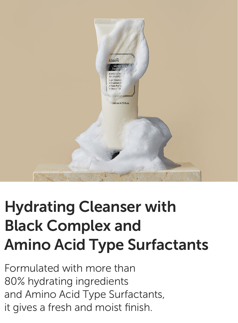 Gentle Black Facial Cleanser Trio Set (140ml*3ea)