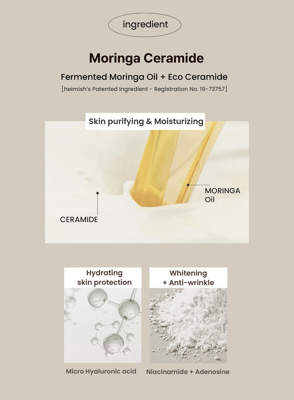 Moringa Ceramide BB Cream SPF30 PA++ (30ml)