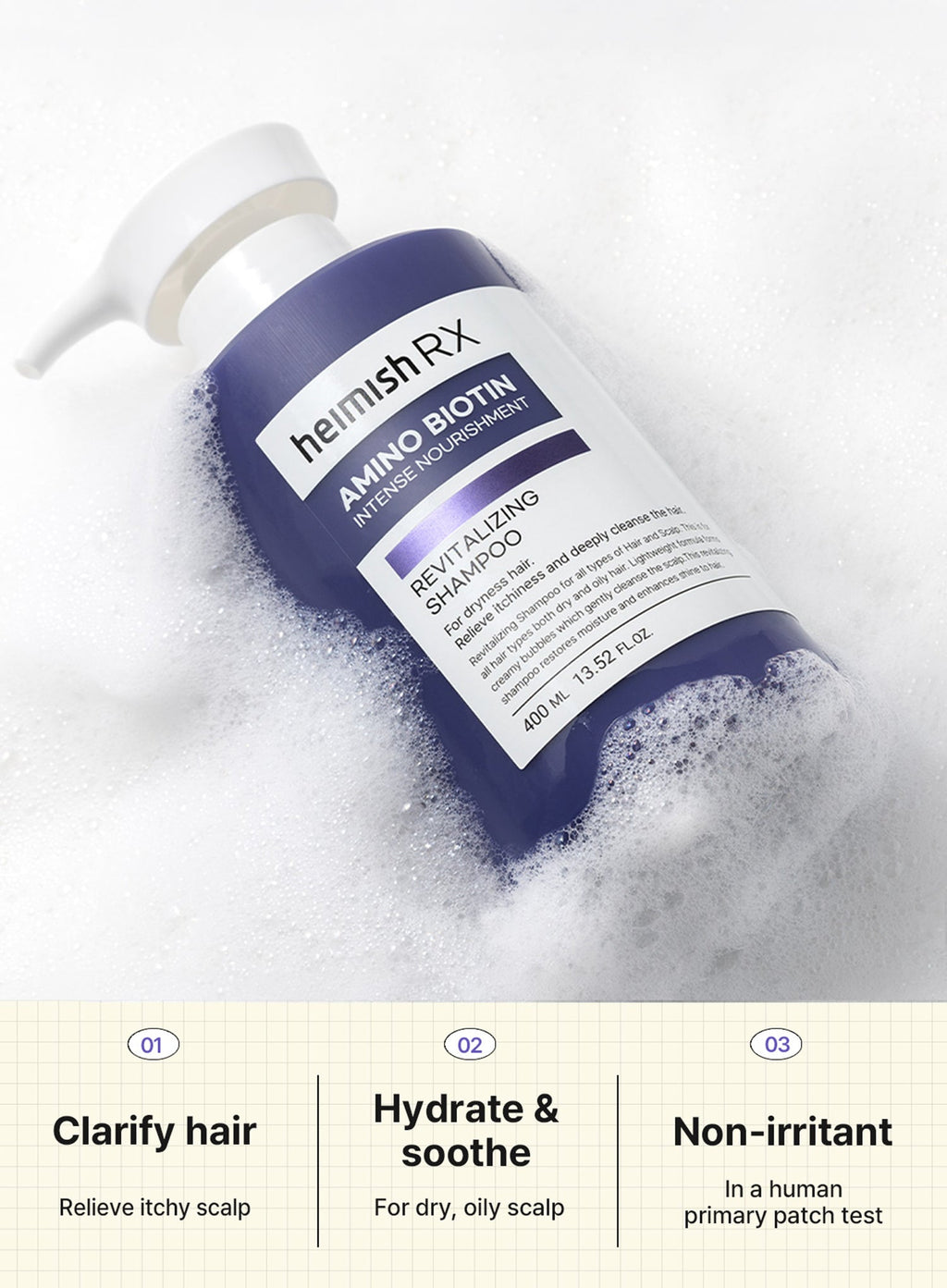 RX Amino Biotin Revitalizing Shampoo (400ml)